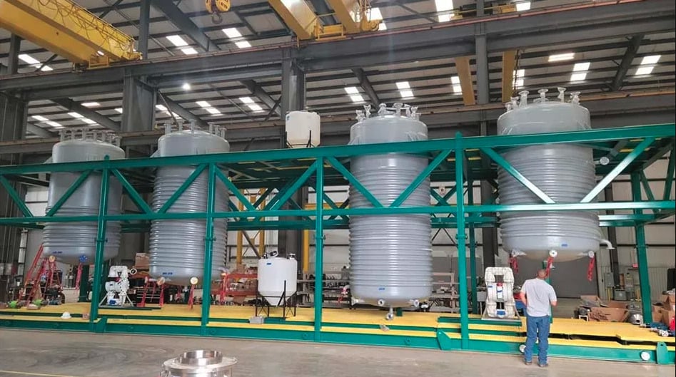 The company's recycling technology turns black mass into pCAM. Image: Green Li-ion.
